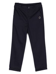 TRUSSARDI JUNIOR pantalon à logo brodé - Bleu