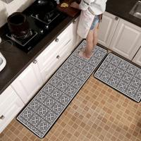 Geometrische Lattice tapijt keuken Bad Antiskid mat grootte: 40x60cm (geometrisch grijs)