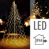 Vlaggenmast kerstverlichting - 2 meter -120 LED's - Kerstverlichting buiten - Kerstversiering - Kerst - thumbnail