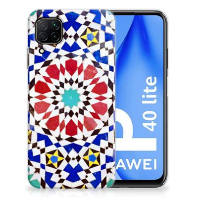 Huawei P40 Lite | TPU | Siliconen hoesje | Mozaïek
