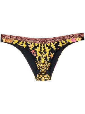 Camilla bas de bikini à imprimé baroque - Jaune
