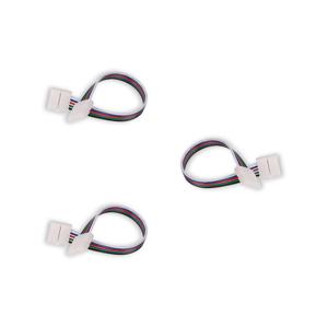 3x RGBW koppelstuk met kabel 50 cm soldeervrij
