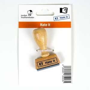 Hate It stempel 4 x 2 cm   -