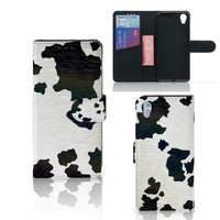 Sony Xperia X Telefoonhoesje met Pasjes Koeienvlekken - thumbnail