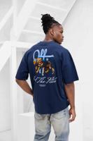 Off The Pitch Lion T-Shirt Heren Donkerblauw - Maat XXL - Kleur: Donkerblauw | Soccerfanshop
