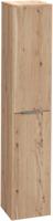 Saqu Lima hoge kast met rvs greep 35x32x180cm naturel eiken