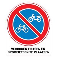 Pictogram Verboden fietsen te plaatsen