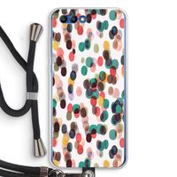 Tropical Dots: Honor 10 Transparant Hoesje met koord