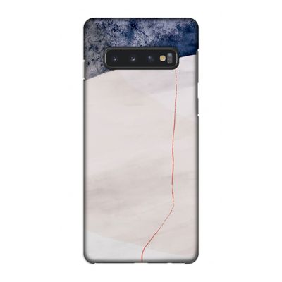 Stone White: Samsung Galaxy S10 4G Volledig Geprint Hoesje
