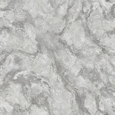 Dutch Wallcoverings Arabesque - Levanto Marble Silver - Zilve