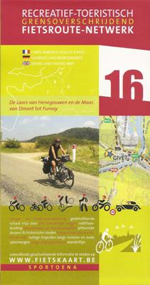 Fietskaart 16 Fietsroute-Netwerk De laars van Henegouwen, Maas, Dinant | Sportoena