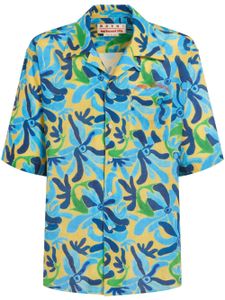 Marni chemise imprimée à manches courtes - Bleu