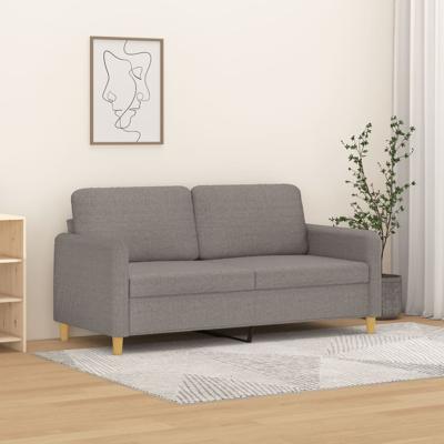 Tweezitsbank 140 cm stof taupe