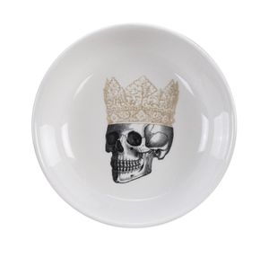 Zwart/Witte kom - Skull Design - 11 x 3cm 100m