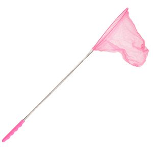 Vlindernet/insectennet - roze - metaal - 36 tot 67 cm - Telescopisch - Vlindernetjes