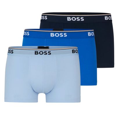 Boss Power boxershort - trunk 3-pack blauw