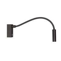 BW0008 LED-wandlamp flex 3W 2700K Dimbaar Zwart