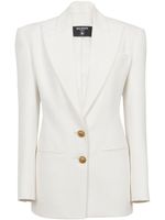 Balmain blazer en crêpe 2-Button à simple boutonnage - Blanc