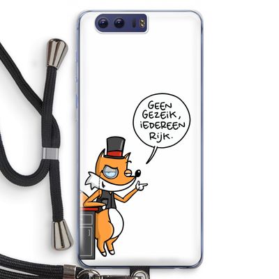 Geen Gezeik: Honor 9 Transparant Hoesje met koord