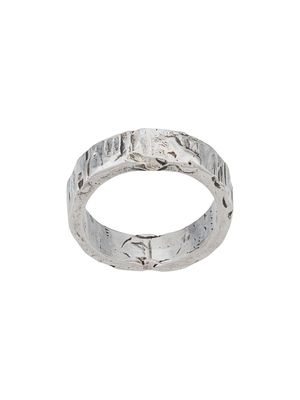 Emanuele Bicocchi bague à design texturé - Argent