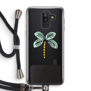 Palmboom: Samsung Galaxy J8 (2018) Transparant Hoesje met koord