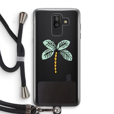 Palmboom: Samsung Galaxy J8 (2018) Transparant Hoesje met koord