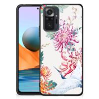 Xiaomi Redmi Note 10 Pro Dierenprint Telefoonhoesje Bird Flowers
