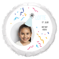 'Ballon Verjaardag met eigen naam, leeftijd en foto' kopen? | FOR YOU GIFTS