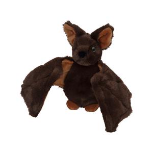 Nature Planet Pluche knuffel vleermuis - 21 cm - bruin - vleermuizen knuffels