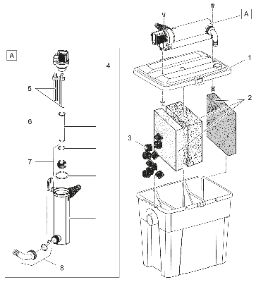 Vervang filterschuim PPI 30 zwart