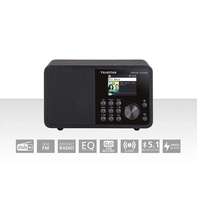 Telestar DIRA M 1 A Mobile EWF Batterijbediende Multifunctionele Mono Radio DAB+ / FM / Internet / Bluetooth Zwart - 30-011-02