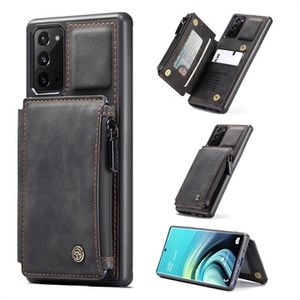 Caseme C20 Ritsvak Samsung Galaxy Note20 Hoesje - Zwart