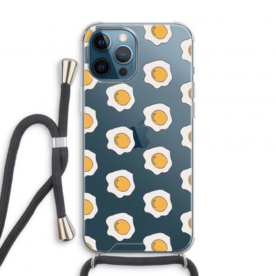 Bacon to my eggs #1: iPhone 12 Pro Transparant Hoesje met koord