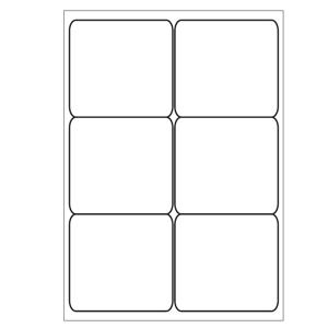 A4 etiketten 99,1 x 93,1 mm wit 100 vel huismerk