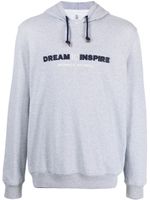 Brunello Cucinelli hoodie en coton à broderies - Gris