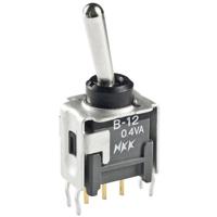 NKK Switches B12JB B12JB Tuimelschakelaar 28 V/DC 0.1 A 1x aan/aan Continu 1 stuk(s) - thumbnail