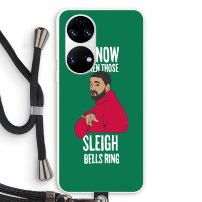 Sleigh Bells Ring: Huawei P50 Transparant Hoesje met koord