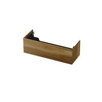 INK - Onderkast 1 Lade Push 2 Open Bestaande Uit - 1200x450x376 Mm - Massief Eiken Ash Grey