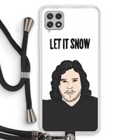 Let It Snow: Samsung Galaxy A22 4G Transparant Hoesje met koord
