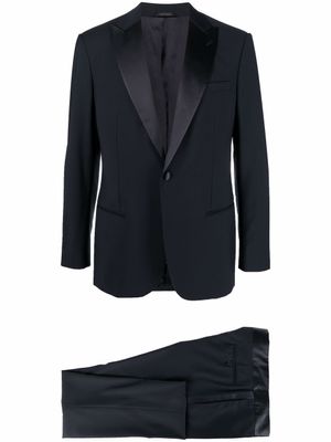 Giorgio Armani smoking à simple boutonnage - Bleu