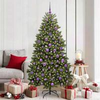 VidaXL Kunstkerstboom met 300 led groen 180 cm pvc en metaal