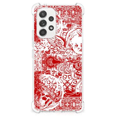 Extreme Case Samsung Galaxy A53 5G Angel Skull Rood Extreme Case Samsung Galaxy A53 5G Angel Skull Rood