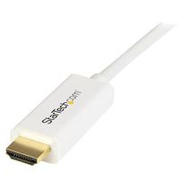 StarTech.com Mini DisplayPort-naar-HDMI-converterkabel 2 m 4K wit - thumbnail