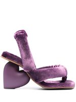 YUME YUME sandales Love Heel en velours à talon 120 mm - Violet