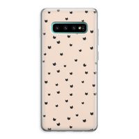 Kleine kattenkopjes: Samsung Galaxy S10 Plus Transparant Hoesje