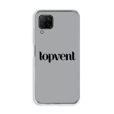 Topvent Grijs Zwart: Huawei P40 Lite Transparant Hoesje