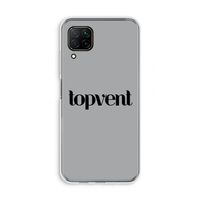 Topvent Grijs Zwart: Huawei P40 Lite Transparant Hoesje