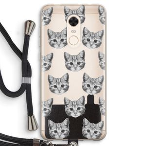 Kitten: Xiaomi Redmi 5 Transparant Hoesje met koord