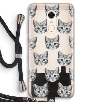 Kitten: Xiaomi Redmi 5 Transparant Hoesje met koord