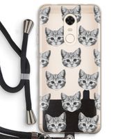 Kitten: Xiaomi Redmi 5 Transparant Hoesje met koord